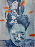 Surreal Underwater Portrait Print